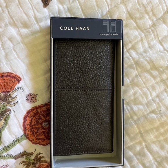 Cole Haan Black and Brown Leather Wallets - Picture 5 of 6